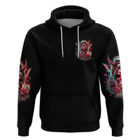 Devil Skull Zip Hoodie The Perseon I Afraid Of Is Myself That Fucker Is Crazy - Wonder Print Shop