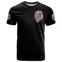Rose Skull T Shirt Hater Make Me Famous So Keep On Hating Me Bitch - Wonder Print Shop