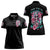 Rose Skull Women Polo Shirt Hater Make Me Famous So Keep On Hating Me Bitch - Wonder Print Shop