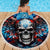 Wings Skull Beach Blanket People Are Asking Me Which Sign I was Born Under I Was Born Under A Warning Sigh - Wonder Print Shop