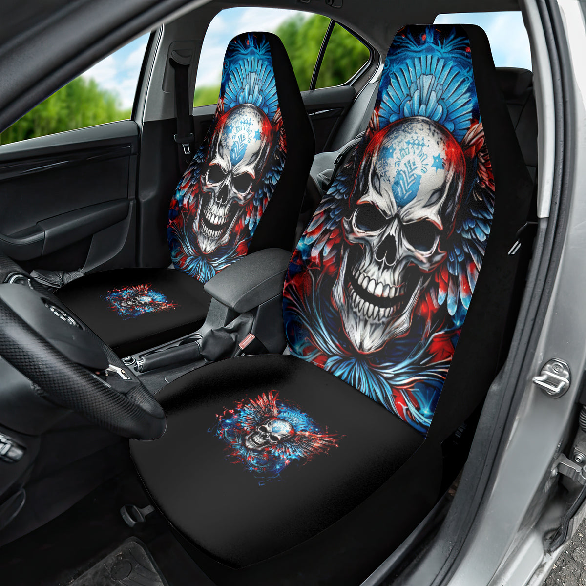 Wings Skull Car Seat Cover People Are Asking Me Which Sign I was Born Under I Was Born Under A Warning Sigh - Wonder Print Shop