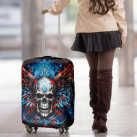 Wings Skull Luggage Cover People Are Asking Me Which Sign I was Born Under I Was Born Under A Warning Sigh - Wonder Print Shop