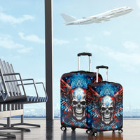 Wings Skull Luggage Cover People Are Asking Me Which Sign I was Born Under I Was Born Under A Warning Sigh - Wonder Print Shop