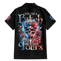 Lady Skull Family Matching Mermaid Dress and Hawaiian Shirt Yes I'm A Bitch But Not Your - Wonder Print Shop