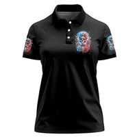 Lady Skull Women Polo Shirt Yes I'm A Bitch But Not Your - Wonder Print Shop