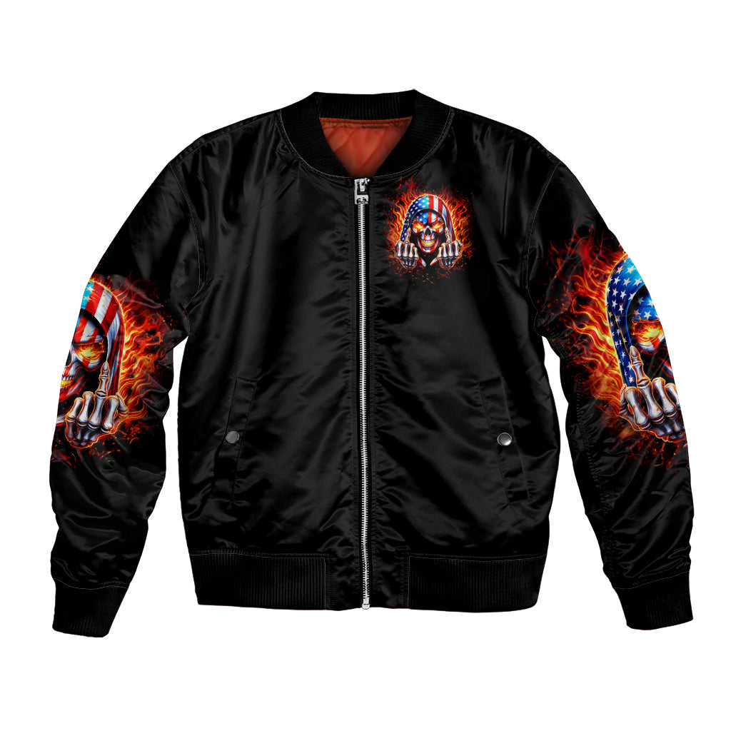 My Give A Fuck Is Broken But My Go Fuck Your Self Bomber Jacket - Wonder Print Shop