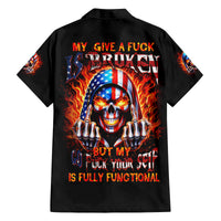 My Give A Fuck Is Broken But My Go Fuck Your Self Family Matching Off The Shoulder Long Sleeve Dress and Hawaiian Shirt - Wonder Print Shop