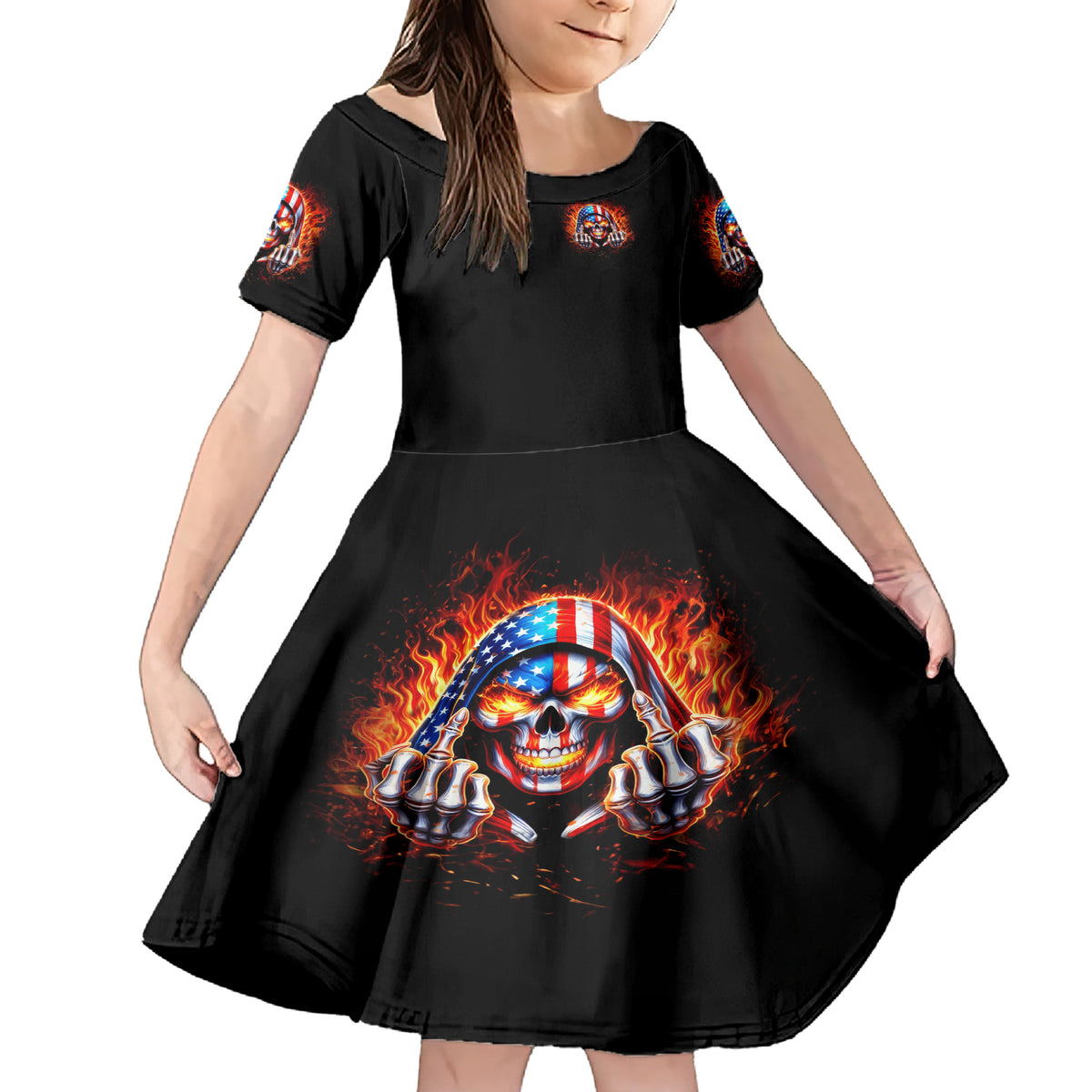 My Give A Fuck Is Broken But My Go Fuck Your Self Family Matching Short Sleeve Bodycon Dress and Hawaiian Shirt - Wonder Print Shop