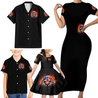 My Give A Fuck Is Broken But My Go Fuck Your Self Family Matching Short Sleeve Bodycon Dress and Hawaiian Shirt - Wonder Print Shop