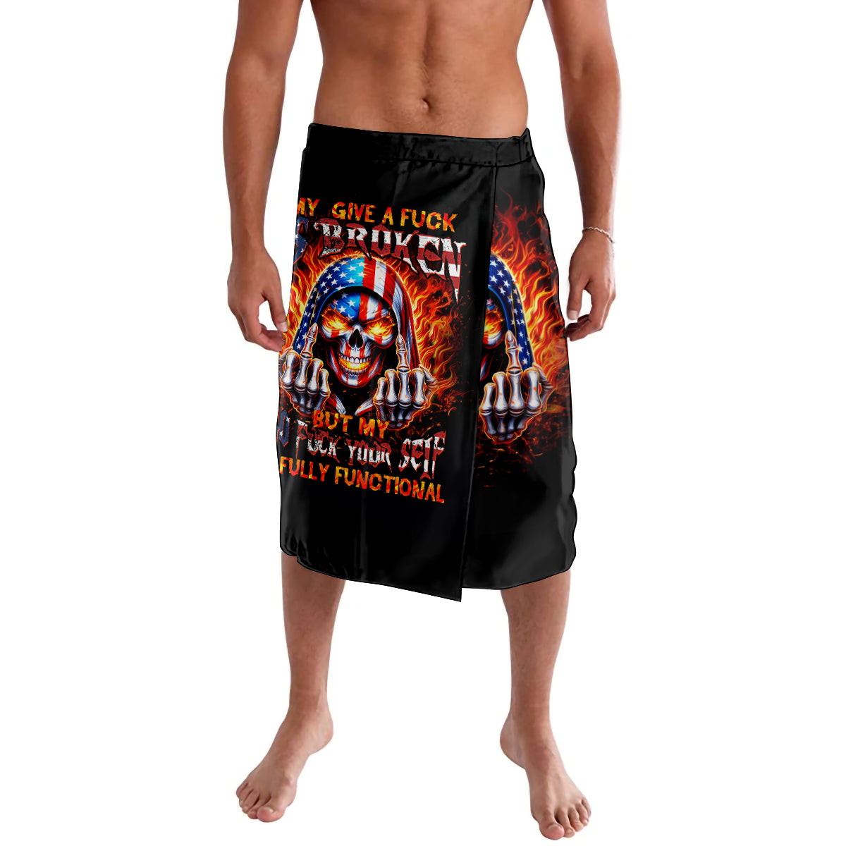 My Give A Fuck Is Broken But My Go Fuck Your Self Lavalava - Wonder Print Shop