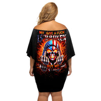 My Give A Fuck Is Broken But My Go Fuck Your Self Off Shoulder Short Dress - Wonder Print Shop