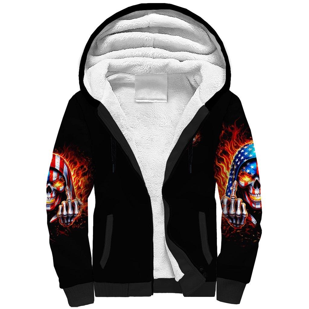 My Give A Fuck Is Broken But My Go Fuck Your Self Sherpa Hoodie - Wonder Print Shop