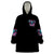 Rose Skull Wearable Blanket Hoodie Heaven Don't Want Me And Hell's Afraid I'll Take Over - Wonder Print Shop