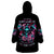 Rose Skull Wearable Blanket Hoodie Heaven Don't Want Me And Hell's Afraid I'll Take Over - Wonder Print Shop
