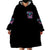 Rose Skull Wearable Blanket Hoodie Heaven Don't Want Me And Hell's Afraid I'll Take Over - Wonder Print Shop