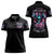 Rose Skull Women Polo Shirt Heaven Don't Want Me And Hell's Afraid I'll Take Over - Wonder Print Shop