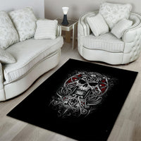 Skull Area Rug Ethereal Reapers Skull-Faced Death Angels - Wonder Print Shop