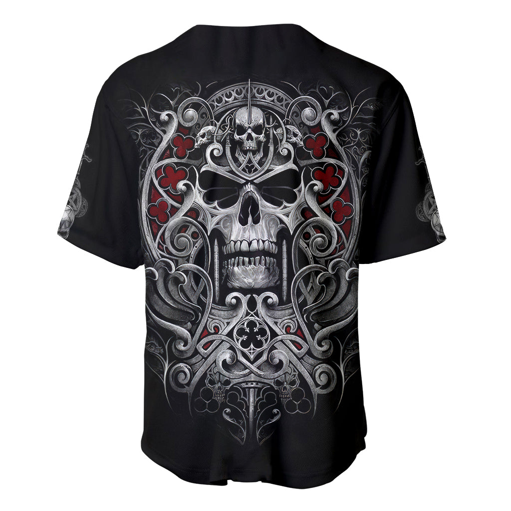 Skull Baseball Jersey Ethereal Reapers Skull-Faced Death Angels - Wonder Print Shop