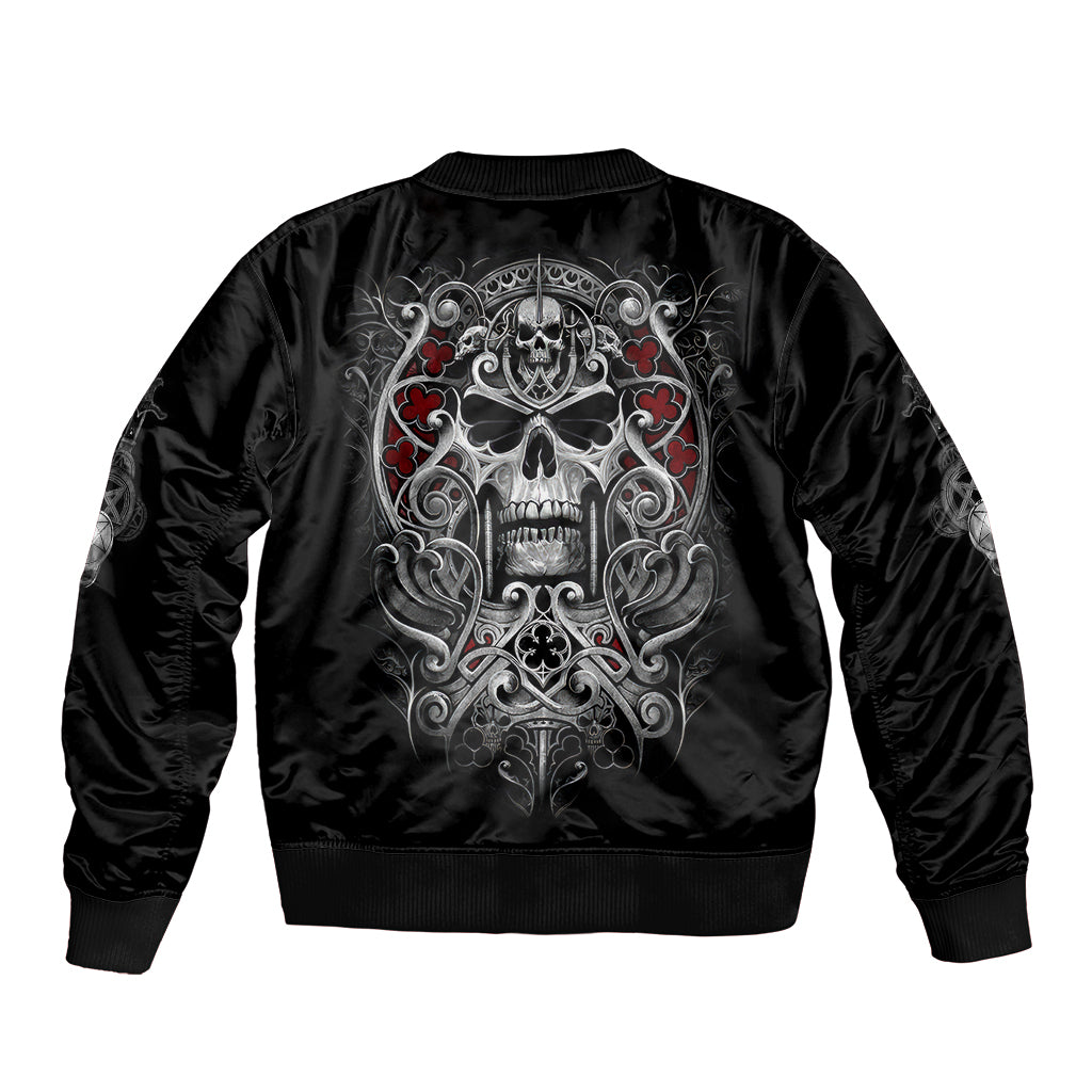 Skull Bomber Jacket Ethereal Reapers Skull-Faced Death Angels - Wonder Print Shop