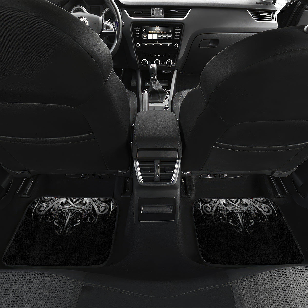 Skull Car Mats Ethereal Reapers Skull-Faced Death Angels - Wonder Print Shop