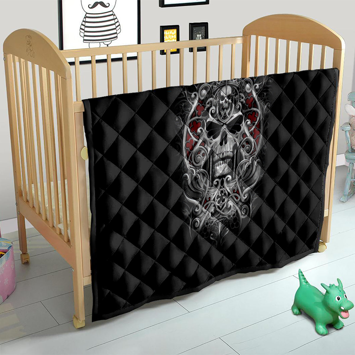 Skull Quilt Ethereal Reapers Skull-Faced Death Angels - Wonder Print Shop