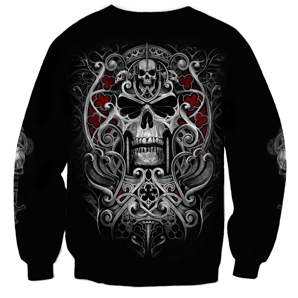 Skull Sweatshirt Ethereal Reapers Skull-Faced Death Angels - Wonder Print Shop
