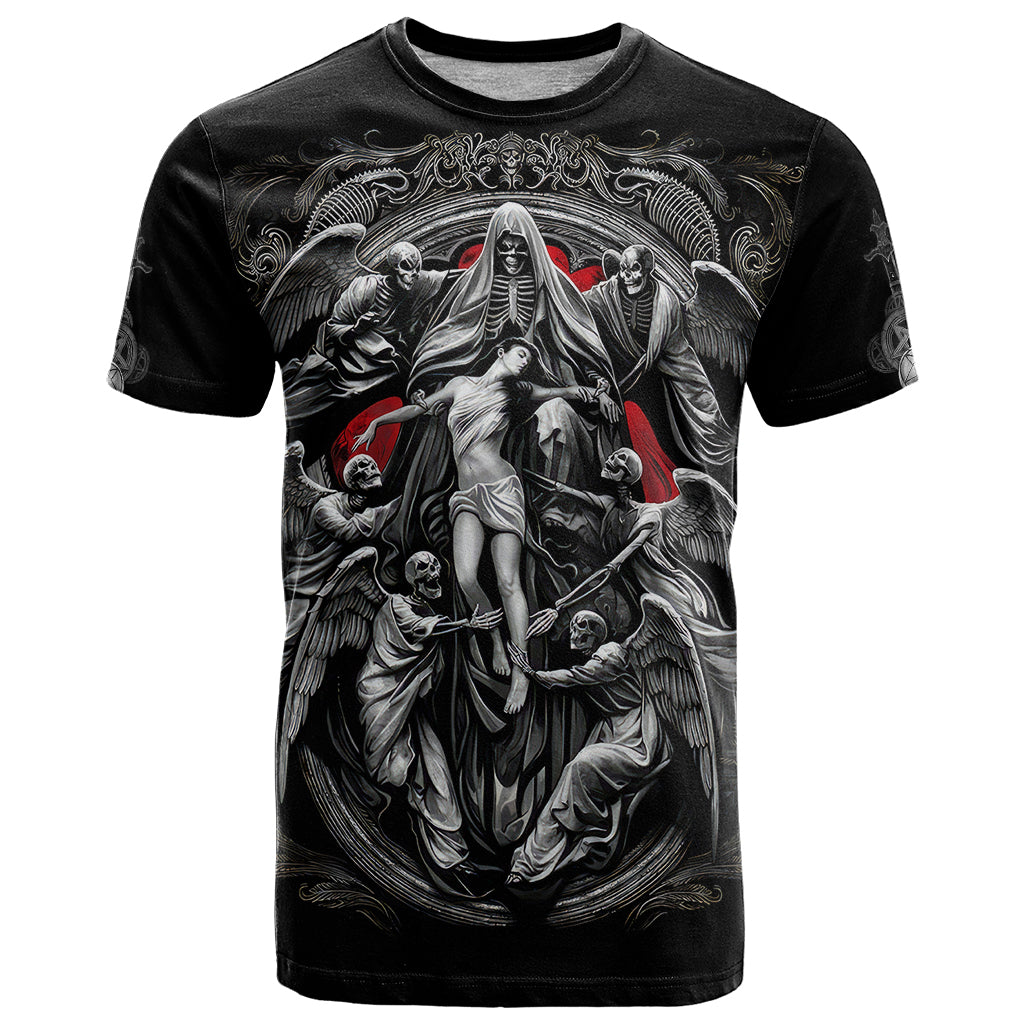 Skull T Shirt Ethereal Reapers Skull-Faced Death Angels - Wonder Print Shop