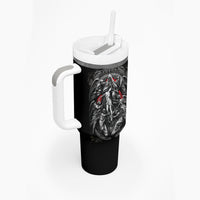 Skull Tumbler With Handle Ethereal Reapers Skull-Faced Death Angels - Wonder Print Shop