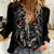 Skull Women Casual Shirt Ethereal Reapers Skull-Faced Death Angels - Wonder Print Shop