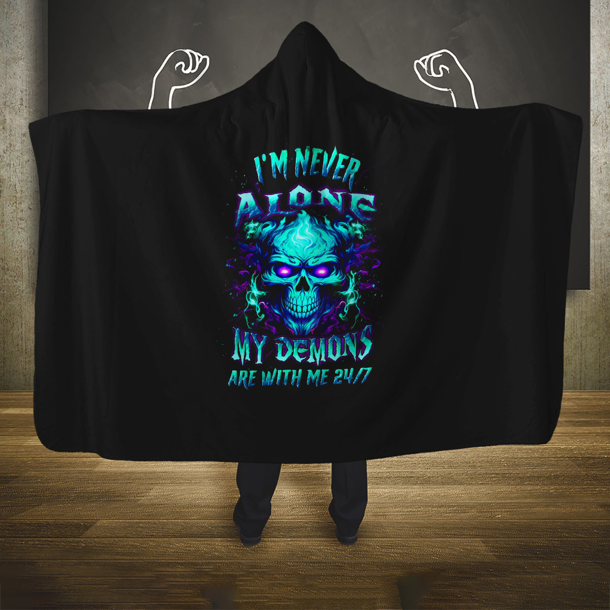 flame-skull-hooded-blanket-im-never-alone-my-demons-with-me-247