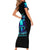 Flame Skull Short Sleeve Bodycon Dress I'm Never Alone My Demons With Me 24/7 - Wonder Print Shop