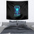 Flame Skull Tapestry I'm Never Alone My Demons With Me 24/7 - Wonder Print Shop