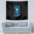 Flame Skull Tapestry I'm Never Alone My Demons With Me 24/7 - Wonder Print Shop