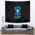 Flame Skull Tapestry I'm Never Alone My Demons With Me 24/7 - Wonder Print Shop