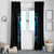Flame Skull Window Curtain I'm Never Alone My Demons With Me 24/7 - Wonder Print Shop