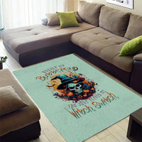 Witch Skull Area Rug Buckle Up Buttercup You Just FLipped My Witch Switch - Wonder Print Shop