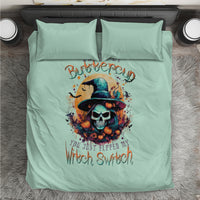 Witch Skull Bedding Set Buckle Up Buttercup You Just FLipped My Witch Switch - Wonder Print Shop