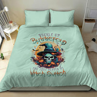 Witch Skull Bedding Set Buckle Up Buttercup You Just FLipped My Witch Switch - Wonder Print Shop