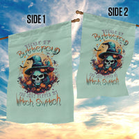 Witch Skull Garden Flag Buckle Up Buttercup You Just FLipped My Witch Switch - Wonder Print Shop