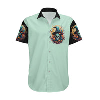 Witch Skull Hawaiian Shirt Buckle Up Buttercup You Just FLipped My Witch Switch - Wonder Print Shop