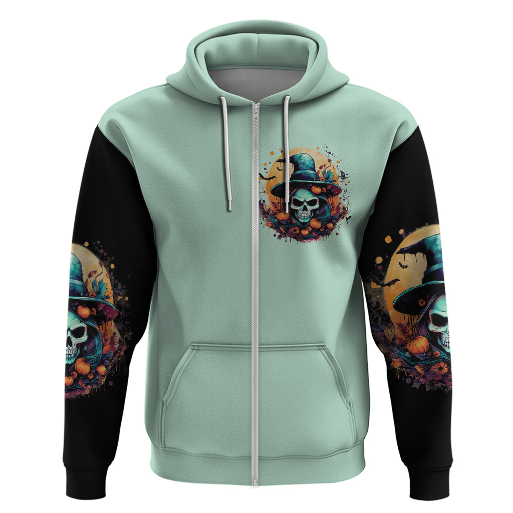 Witch Skull Hoodie Buckle Up Buttercup You Just FLipped My Witch Switch - Wonder Print Shop