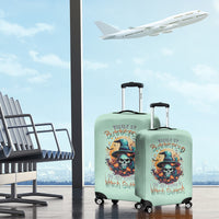 Witch Skull Luggage Cover Buckle Up Buttercup You Just FLipped My Witch Switch - Wonder Print Shop