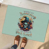 Witch Skull Rubber Doormat Buckle Up Buttercup You Just FLipped My Witch Switch - Wonder Print Shop