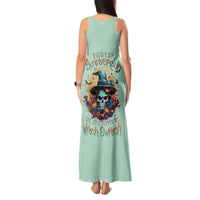 Witch Skull Tank Maxi Dress Buckle Up Buttercup You Just FLipped My Witch Switch - Wonder Print Shop