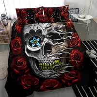 Dia De Muertos Bedding Set Day Of The Death Rose Skull - Wonder Print Shop