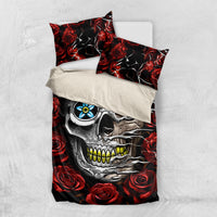 Dia De Muertos Bedding Set Day Of The Death Rose Skull - Wonder Print Shop
