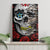 Dia De Muertos Canvas Wall Art Day Of The Death Rose Skull - Wonder Print Shop