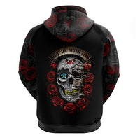 Dia De Muertos Hoodie Day Of The Death Rose Skull - Wonder Print Shop