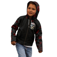Dia De Muertos Kid Hoodie Day Of The Death Rose Skull - Wonder Print Shop