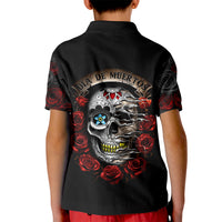 Dia De Muertos Kid Polo Shirt Day Of The Death Rose Skull - Wonder Print Shop